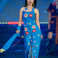 Blue long Dress