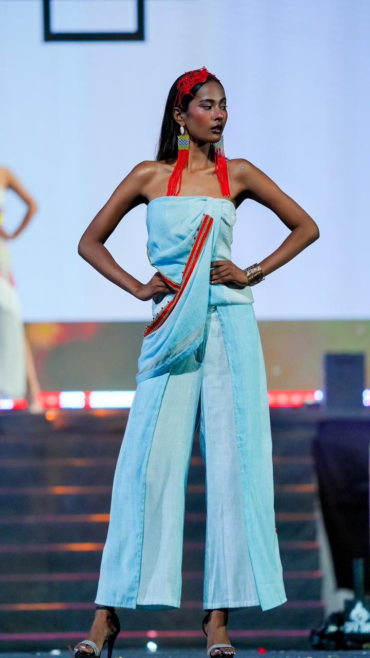 Blue long Dress